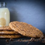 Store, lækre chokoladecookies